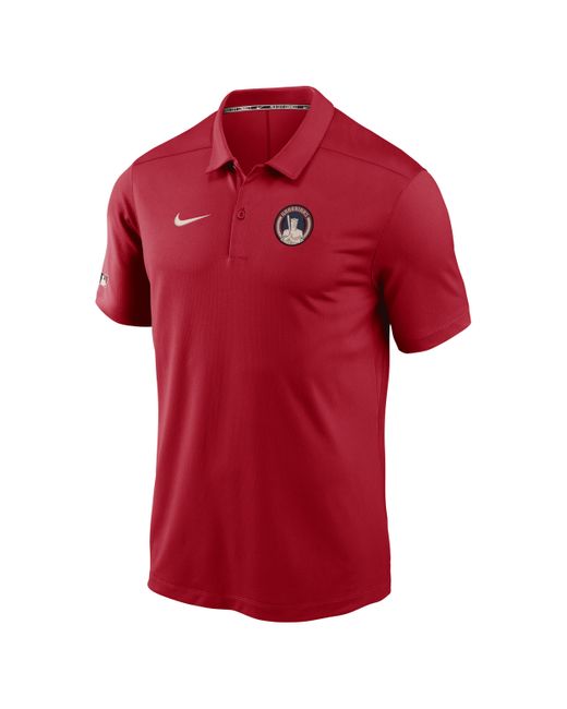 Nike Red Cleveland Guardians Authentic Collection City Connect Victory Dri-fit Mlb Polo for men