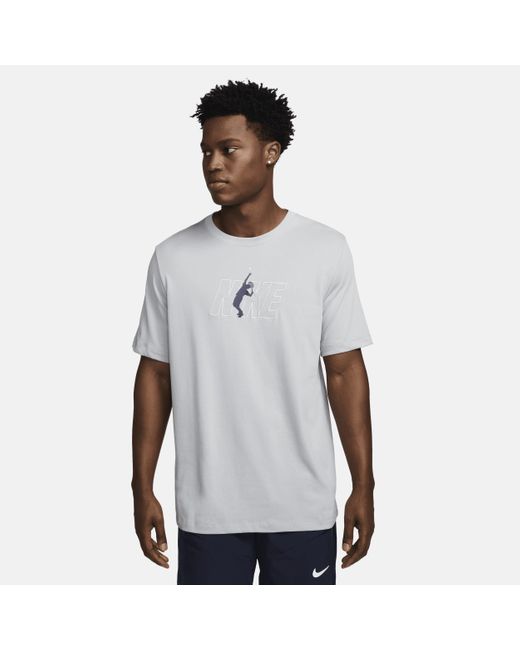 Nike Court Dri-fit Tennisshirt in het White voor heren
