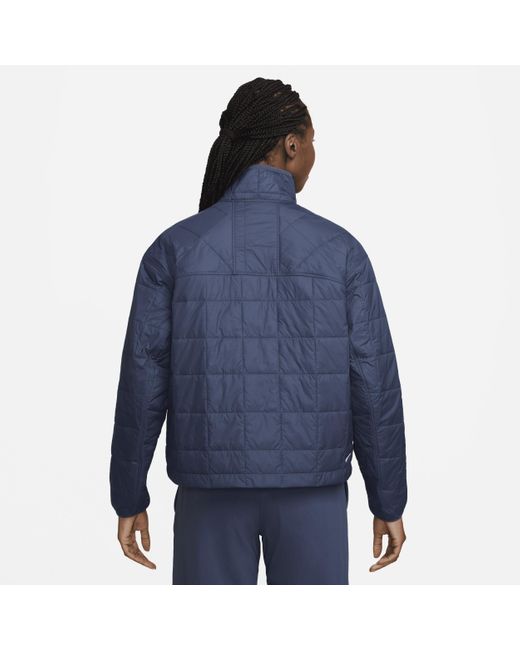Nike Blue Acg "rope De Dope" Therma-fit Adv Quilted Jacket
