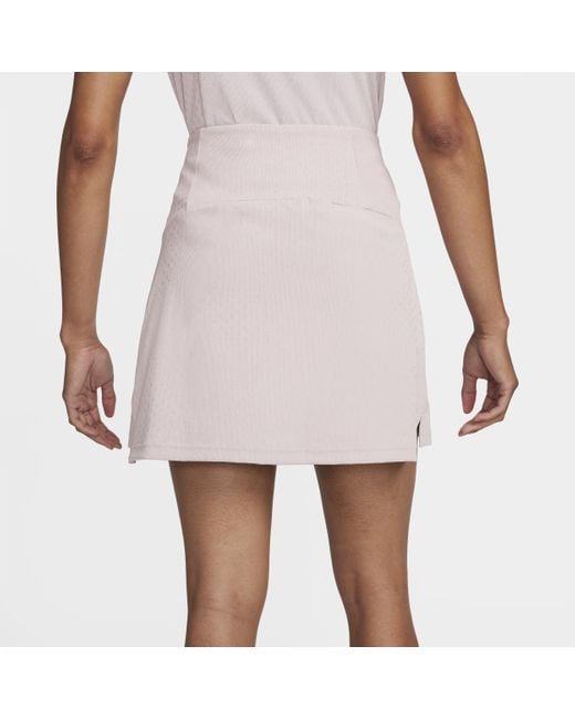 Nike White Tour Dri-fit Adv Golf Skirt 50% Recycled Polyester