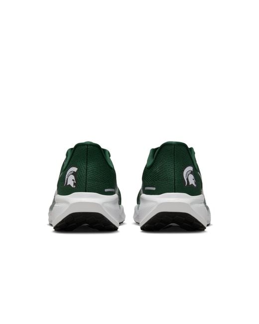 Nike Green Michigan State Pegasus 41 College Road Running Shoes for men
