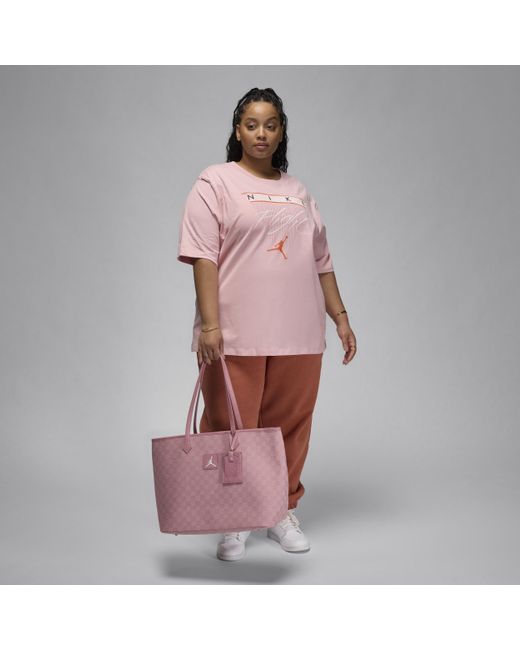 Nike Pink Jordan Flight Heritage Graphic T-shirt Cotton