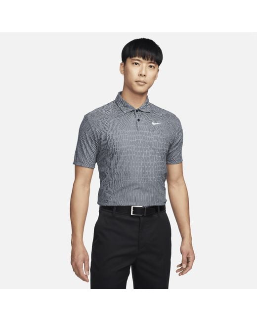 Nike Tour Dri-fit Adv Golfpolo in het Blue voor heren