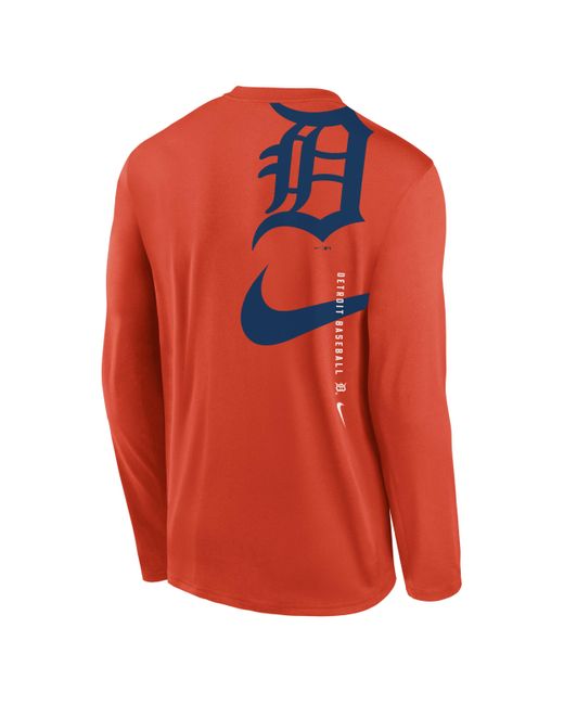 Nike Orange San Francisco Giants Large Swoosh Back Legend Dri-fit Mlb T-shirt for men