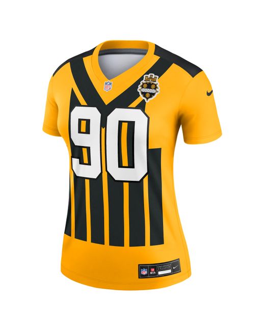 Nike Yellow T.J. Watt Pittsburgh Steelers Dri-Fit Nfl Legend Jersey