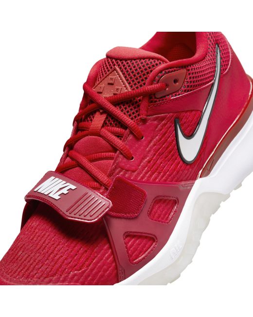 Nike Red Air Zoom Diamond Elite Turf Baseball Shoes for men