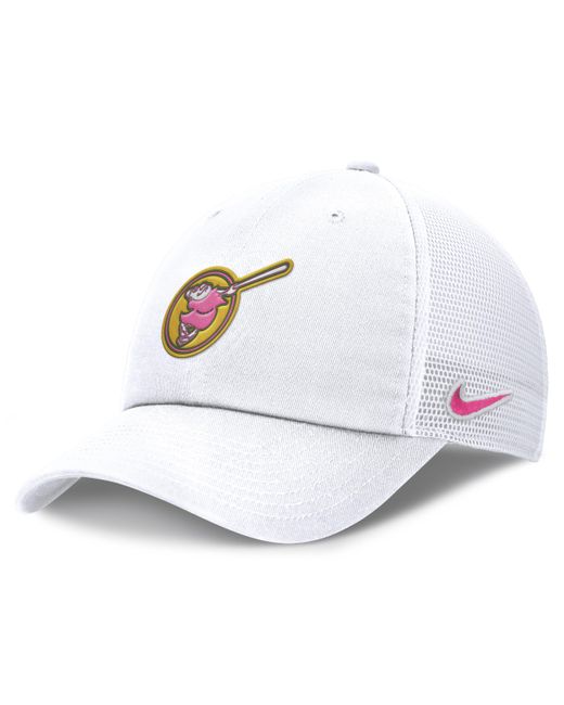 Nike White San Diego Padres City Connect Club Mlb Trucker Adjustable Hat for men