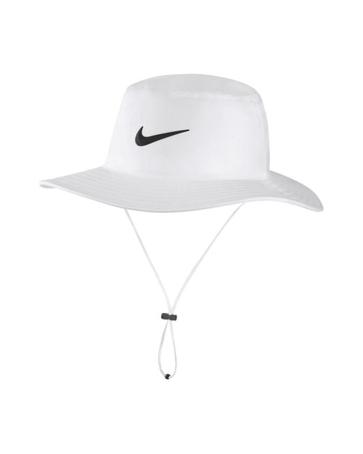 Nike Unisex Dri-fit Uv Golf Bucket Hat In White, | Lyst