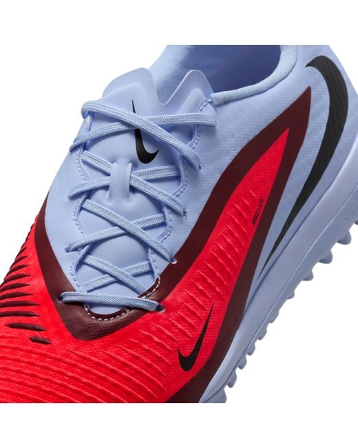 Nike Red Phantom 6 Low Academy Turf Football Shoes for men