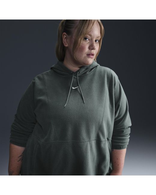 Nike Green One Oversized Therma-Fit Pullover Fleece Hoodie