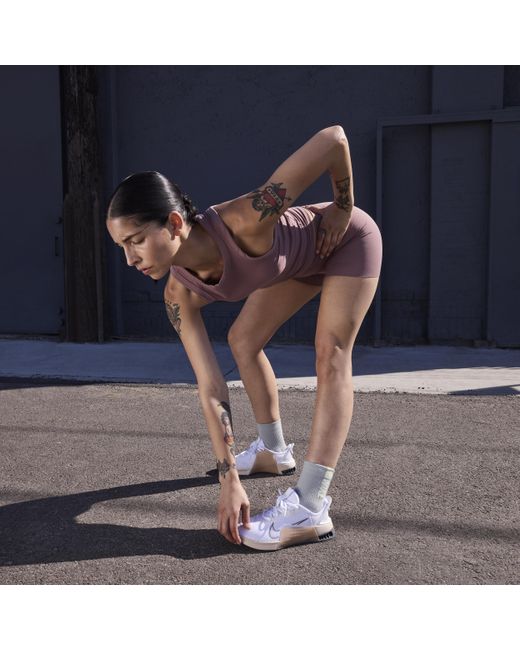 Nike White Metcon 9 Easyon Workout Shoes