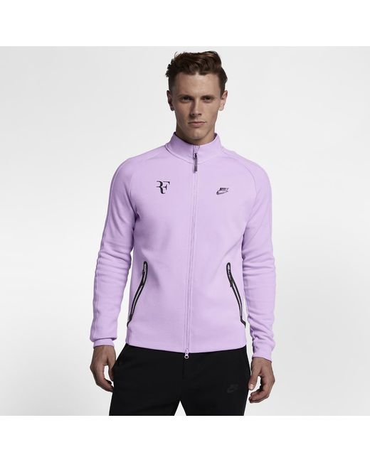 Nike Purple Court Roger Federer Men's Tennis Jacket for men