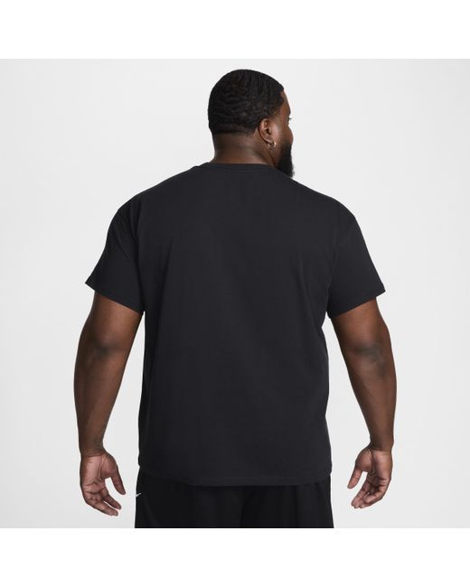 Nike Black Max90 Basketball T-shirt Cotton for men