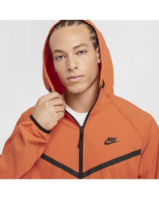 Nike Tech Woven Jacket in Orange for Men Lyst UK