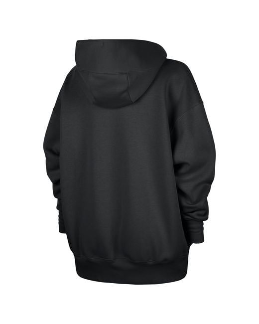 Nike Black Brooklyn Nets City Edition Nba Phoenix Fleece Premium Hoodie