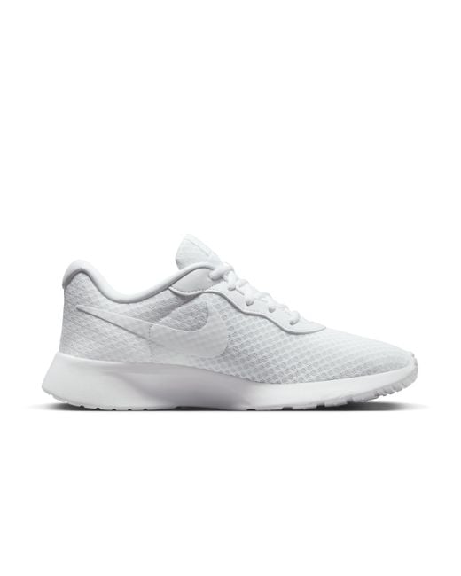 Nike White Tanjun Easyon Shoes