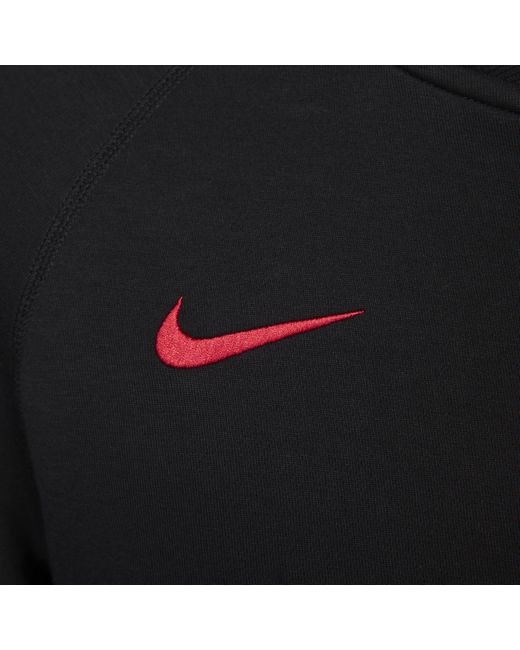 Nike Black Liverpool F.c. Tech Fleece Football Jacket Cotton for men