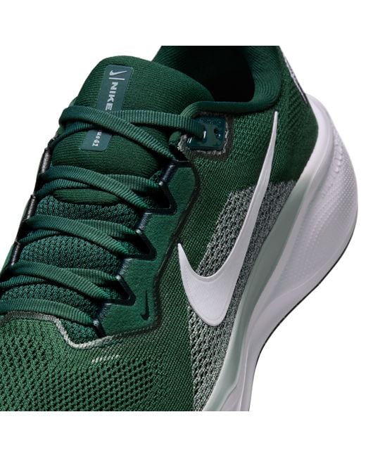 Nike Green Michigan State Pegasus 41 College Road Running Shoes for men
