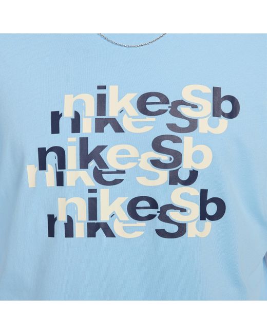 Nike Sb Skateshirt in het Blue voor heren