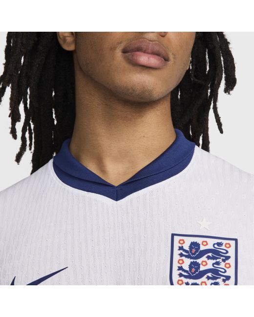 Nike White England ( Team) 2024/25 Match Home Dri-fit Adv Football Authentic Shirt 50% Recycled Polyester for men