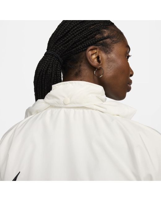 Nike White Sportswear Essential Trench Coat
