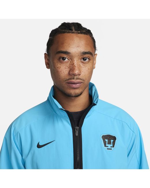 Nike Academy 19 Mens Woven Football Gym Track Jacket - Marina Blue