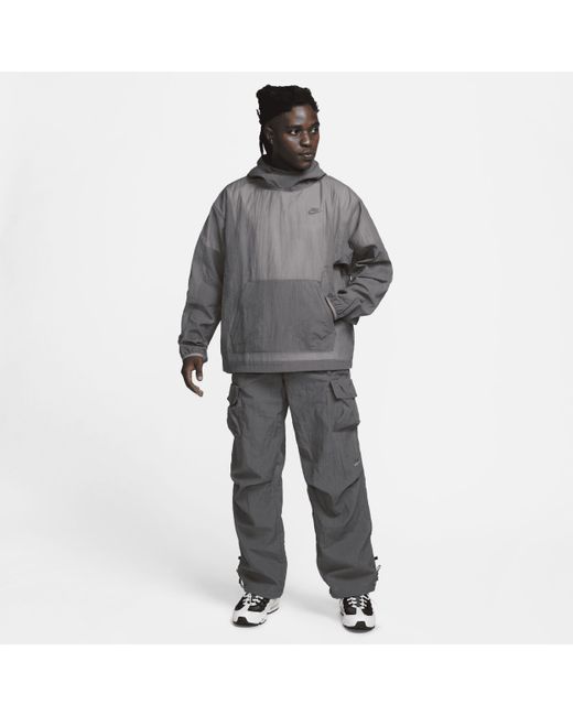 Nike Gray Sportswear Tech Pack Woven Pullover for men