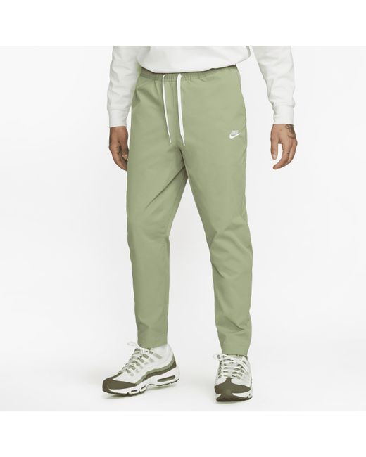 Nike Club Woven Tapered Leg Pants In Green, for Men | Lyst