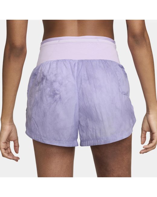 Nike Blue Trail Repel Mid-rise 3" Brief-lined Running Shorts