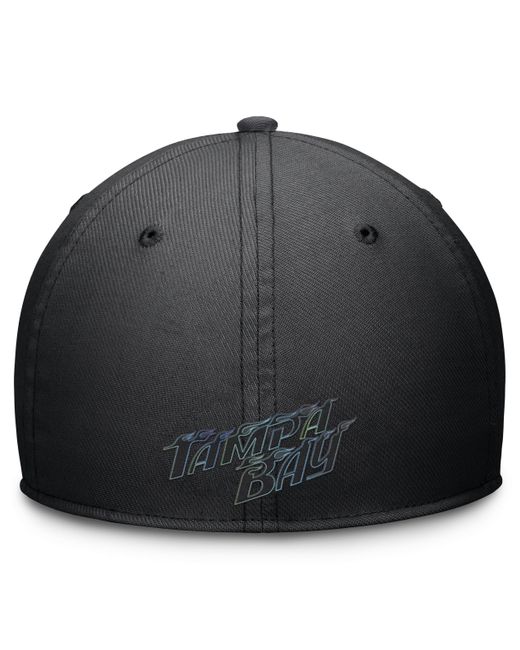 Nike Black Tampa Bay Rays City Connect Swoosh Dri-fit Mlb Hat for men