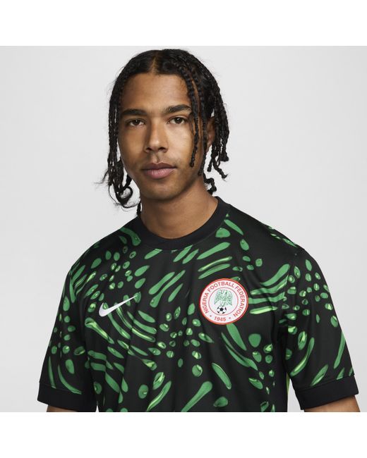 Nike Green Nigeria 2024 Stadium Away Dri-Fit Soccer Replica Jersey for men