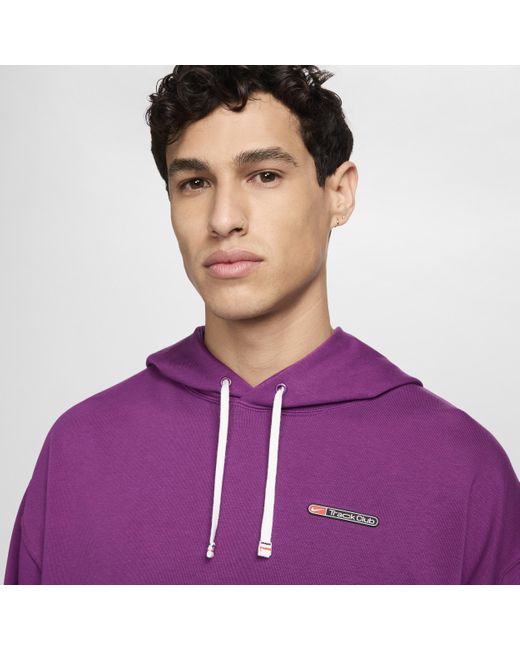 Nike Track Club Dri-fit Fleece Hardlooptrui in het Purple voor heren