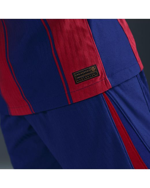 Nike Blue Fc Barcelona 2025/26 Match Home Dri-Fit Adv Soccer Authentic Jersey for men