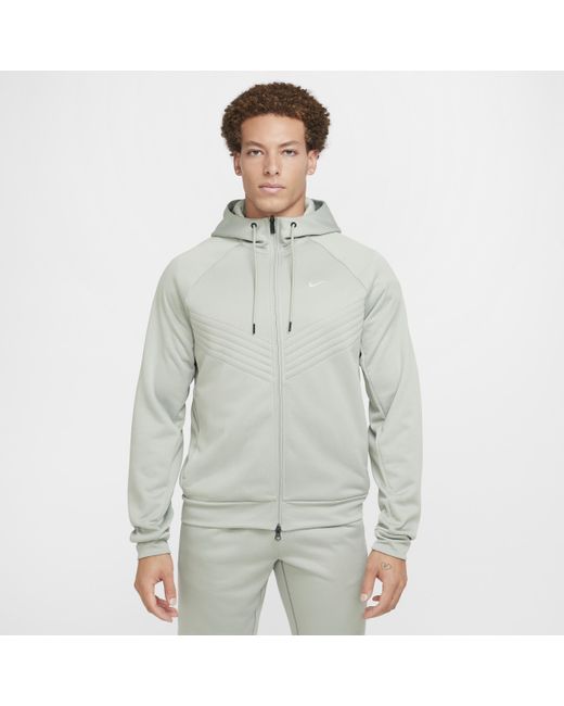 Nike Therma Sphere Therma Fit Water Repellent Winterized Full Zip Jacket in Grey for Men Lyst UK