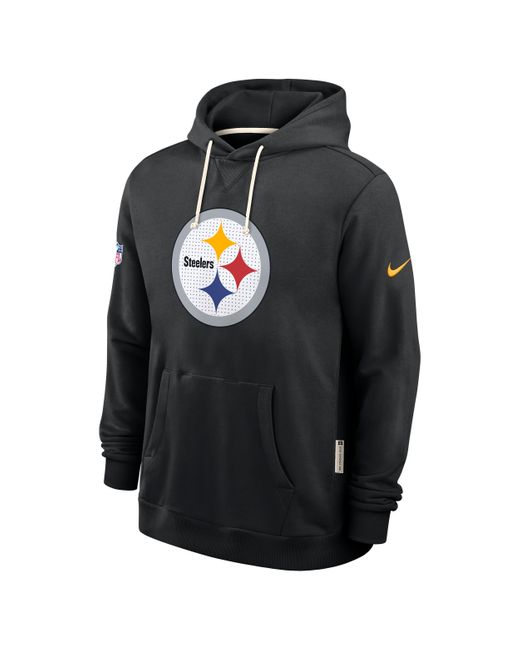 Nike Black Pittsburgh Steelers Initial Home Sideline Dri-Fit Nfl Pullover Hoodie for men
