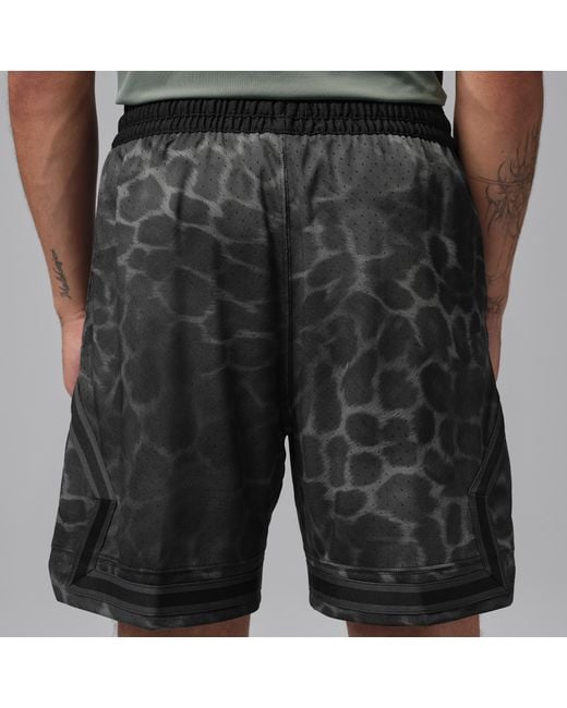 Nike Black Sport Dri-Fit Printed Diamond Shorts for men