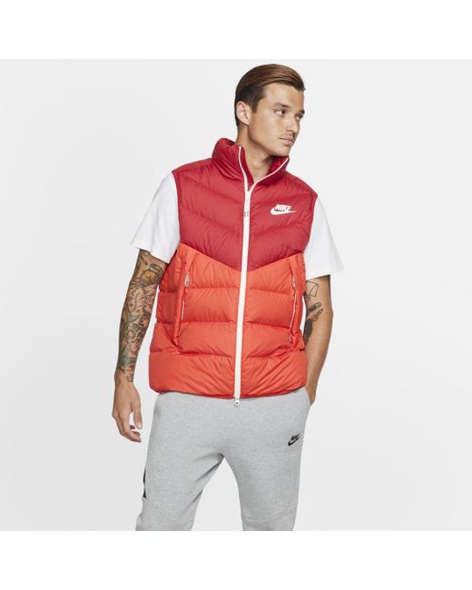 red nike vest