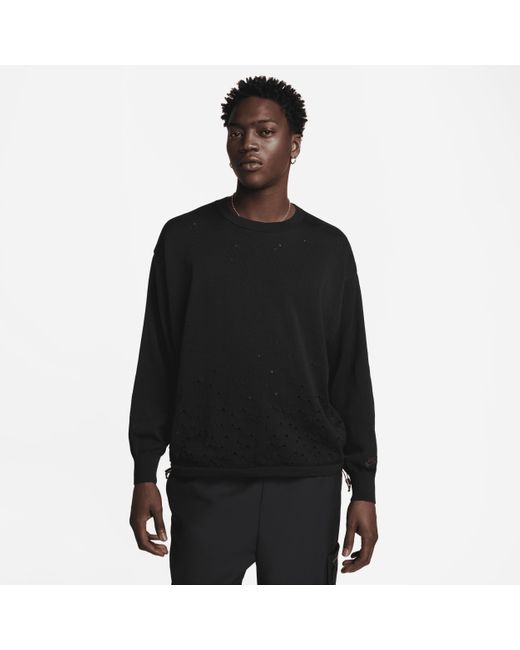 Nike Black Sportswear Tech Pack Long-sleeve Jumper Polyester for men