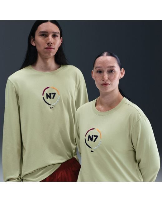 Nike Green Sportswear N7 Long-Sleeve Max90 T-Shirt for men