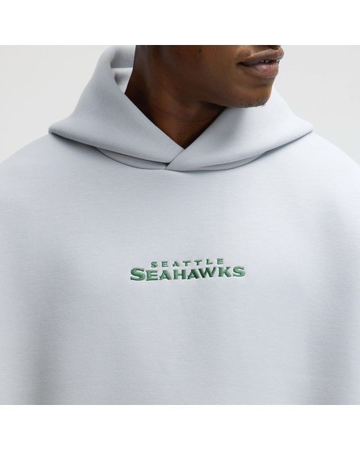 Nike Gray Seattle Seahawks Rivalries Collection Oversized Tech Fleece Nfl Pullover Hoodie for men