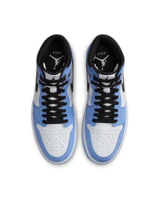 Nike Blue Air Jordan I High G Golf Shoes for men