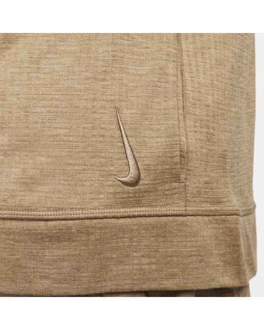 Nike Yoga Dri-fit Hoodie Van Jerseymateriaal Met Rits in het Natural voor heren