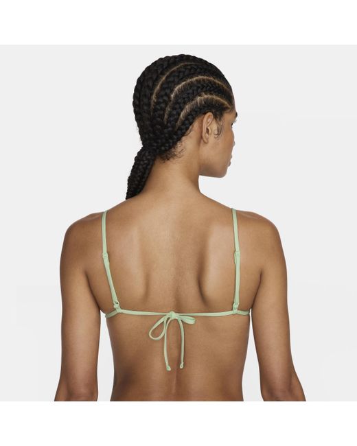 Nike Green Swim Retro Flow String Bikini Top