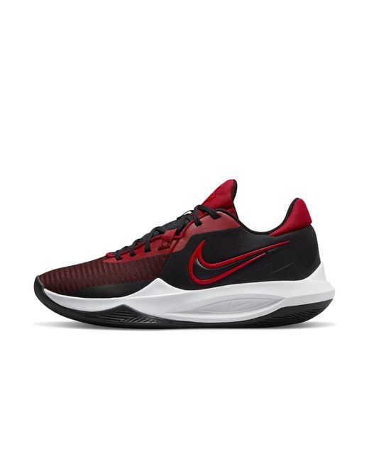 Nike Rubber Precision 6 Basketball Shoes in Red for Men Lyst