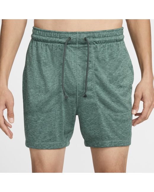 Nike Green Yoga Dri-fit 5" Unlined Shorts for men