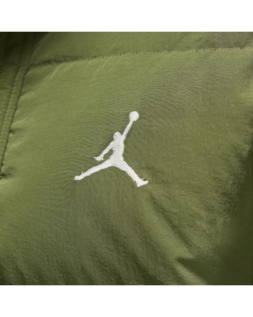 Nike Green Jordan Essentials Down Parka for men
