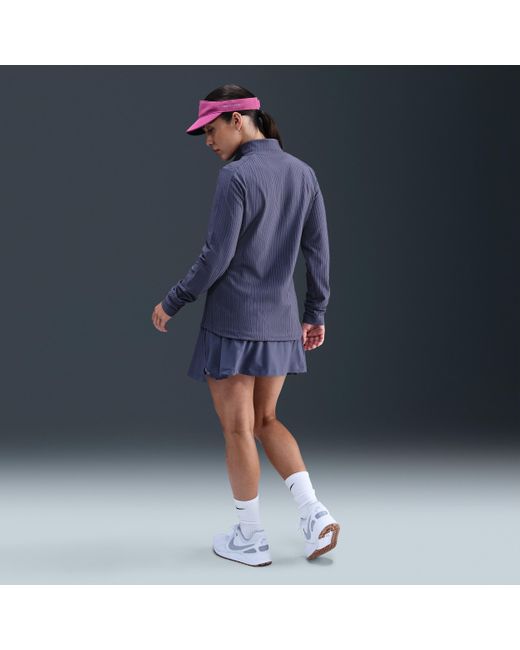 Nike Blue Tour Dri-Fit Adv 1/2-Zip Golf Top