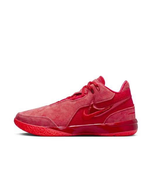 Nike Red Lebron Nxxt Gen Ampd Basketball Shoes