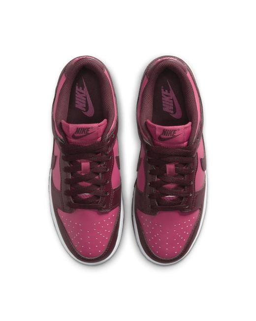 Nike Red Dunk Low Shoes