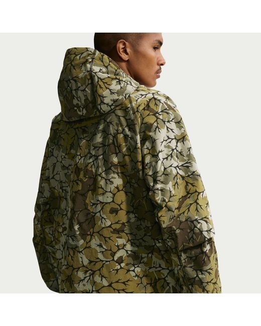 Nike Green Tech Woven Full-Zip Windrunner Jacket for men